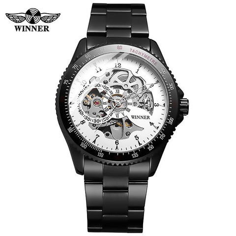 T-WINNER Black Stainless Steel Watch